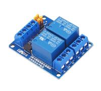2-Channel Relay Module, 3V/5V/12V/24V Compatible, High & Low Level Trigger Control Board Fits for for Arduino, PLC, ESP32, STM32, DIY Automation Projects(5V)