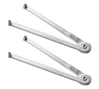 2 chiavi inglesi universali regolabili, chiave universale da 4 mm, chiave per smerigliatrice angolare regolabile, chiave universale per smerigliatrice angolare, chiave per controdado per cuscinetti di