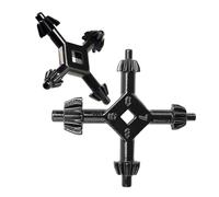 2 chiavi per mandrino 4 in 1, chiave per trapano a mano, per stringere trapani, mandrino, combinazione universale a mano 3/8 1/2 3/4 1 pollici chiave mandrino (L+ S), per Bosch, Ma-kita trapani e