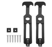 2 chiavistelli per cassetta degli attrezzi con impugnatura a T in gomma flessibile con viti ammortizzanti e fermi ammortizzanti