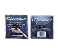 2 chitarra,Gioco chitarra elettrica qualità del suono brillante 1-6 | Realizzato in acciaio per chitarra elettrica rivestito nichel 1-6 corde, più lucido, più Delr