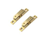 2 chiusure a doppia sfera a rullo, regolabile con tensione a sfera in rame con viti, chiusura a sfera per mobili, porte, armadietti (oro/70 mm)