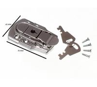 2 Chiusure A Scatto Con Chiusura A Lucchetto Per Baule E 2 Chiavi 72Mm X 45Mm CP
