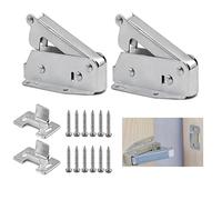 2 chiusure automatiche rapide a molla per porta per aprire porte e portelli sottotetto, in acciaio laminato a freddo