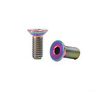 2 chiusure in lega Ti M5 x 12 mm per fissare gabbie per bottiglie d'acqua ai telai con montaggio standard da centro a centro da 73 mm (multicolore)