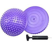 2 cialde per l'equilibrio a forma di riccio, palla da pilates a mezza punta, per bambini e adulti, sport, massaggio ai piedi, allenamento di stabilità, terapia di bilanciamento muscolare, abilità
