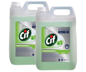 2 Cif Detergente Pavimenti 5L Profumato Mela Verde Lavapavimenti Senza Aloni