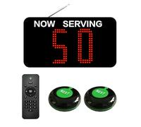 2 Cifre Elimina Code Digitale, Eliminacode Display Led Due Cifre, Kit Eliminacode Completo, Schermo Numeri Attesa, Sistema Di Chiamata A Numeri Con Pulsanti Di Chiamata