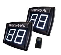 2 Cifre Eliminacode Display Bianco, Numeratore Elimina Code Digitale,Display Numerico Con Telecomando(2 Schermo Numeri Attesa +1 Telecomando ) ● IMPRETECH INTERNATIONAL GROUP® ● Made In Italy