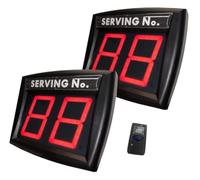 2 Cifre Eliminacode Display in modalità MASTER-SLAVE,Display Numerico Con Telecomando（2 Schermo Numeri Attesa +1 Telecomando ） ● IMPRETECH INTERNATIONAL GROUP® ● Made In Italy