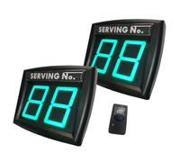 2 Cifre Eliminacode Display Verde, Numeratore Elimina Code Digitale,Display Numerico Con Telecomando（2 Schermo Numeri Attesa +1 Telecomando ） ● IMPRETECH INTERNATIONAL GROUP® ● Made In Italy