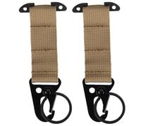 2 cinghie da appendere per carabino, fibbie in nylon, clip per zaino, clip per arrampicata, accessori per la caccia all'aria aperta