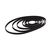 2 cinghie dentate chiuse GT2 da 300 mm e 6 mm di larghezza, con passante chiuso in gomma