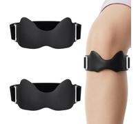 2 cinghie di precisione per ginocchio, in silicone, 3D per tendine rotuleo | Comodo e traspirante, cinturino regolabile per adattarsi a tutti, viaggi, sport