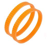2 cinghie di trasmissione per pialla elettrica, in poliuretano, larghezza 9,6 mm, per 1900B (Arancione)