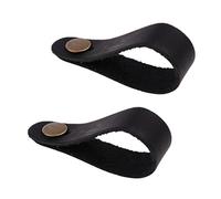 2 cinghie per paletta per chitarra acustica, colore nero, Nero , Taglia unica