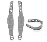 2 cinghie per pedali per bicicletta, 32 x 7,6 cm, cinghie per pedali da ciclismo, accessori per cyclette, ricambio per pedali per cyclette, attrezzi per cyclette (grigio, 2 pezzi)