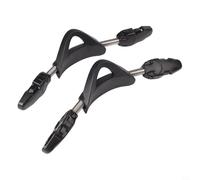 2 cinghie per pinne a molla in acciaio inox, antiscivolo, di ricambio per Cressi e Mares, opzioni blu, nero, rosso, giallo (XS nero)