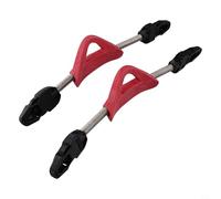 2 cinghie per pinne a molla in acciaio inox, antiscivolo, di ricambio per Cressi e Mares, opzioni blu, nero, rosso, giallo (M rosso)