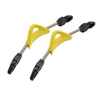 2 cinghie per pinne a molla, in acciaio inox, antiscivolo, per pinne Cressi, Mares (M giallo)