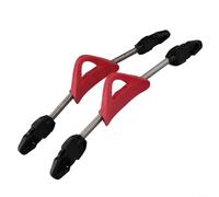2 cinghie per pinne a molla, per immersioni subacquee in acciaio inox, cinghie antiscivolo per pinne Cressi, Mares Fin (L rosso)