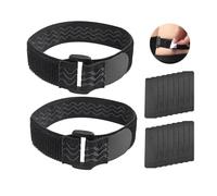 2 cinghie per stivali alte con silicone antiscivolo, perfette per stivali alti, cinghie elastiche antiscivolo riutilizzabili, cinghie elastiche alte, e viene fornito con 16 adesivi di nastro adesivo