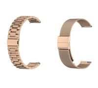 2 cinturini compatibili con Withings ScanWatch 38 mm, cinturino in rete da 18 mm, cinturino di ricambio in acciaio inox