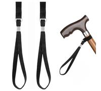 2 cinturini da polso per bastone da passeggio, cinturino da polso regolabile in nylon, cinturino universale per Ge hstock, stampelle e bastoncini da passeggio, fascia di fissaggio sicura per una