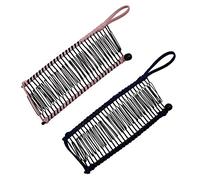 2 clip a banana 30 denti elastici a banana pettine per capelli elasticizzato antiscivolo clip a banana vintage pettini per accessori per lo styling dei capelli ricci spessi e ondulati