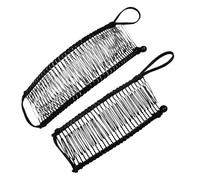 2 clip a banana grandi elasticizzate, doppie clip a pettine per capelli spessi e regolabili, stile vintage, per mettere i capelli in pochi secondi senza danni alle pieghe o al dolore, per capelli
