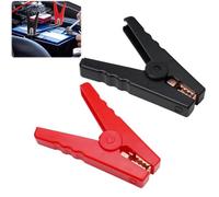 2 clip a coccodrillo da 150 A, clip a coccodrillo E-lectric per recinzione, maniglie isolate, eccellente materiale in rame, resistenti e protezione completa, morsetti per batteria auto, auto, veicoli