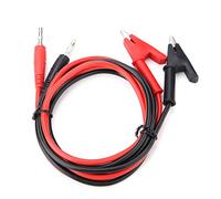 2 Clip a Spine a banana e clip a coccodrillo 4 mm In silicone, Tappi per l'isolamento del cavo della sonda di prova Sonda di prova Filo e cavo