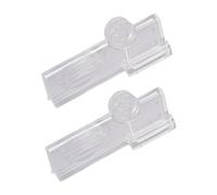 2 clip di chiusura per scatole di latte, sacchetti di cibo, confezioni di liquidi, bevande, per studio, dormitorio, snack, casa, cucina, organizzazione, trasparente