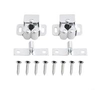 2 clip magnetiche per porte per armadi, meccanismo di chiusura push-to-open con guarnizione resistente all'usura, riduzione del rumore per cassettiere e cassetti, lega di zinco bianco/oro/antico