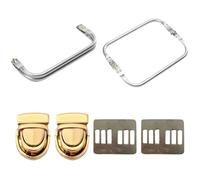 2 Clip Per Borsa Interna, 2 Chiusure A Becco D'Anatra, Maniglie Interne A Forma Di U, Telaio Di Supporto Per Maniglia, Maniglia Interna Con Fibbia A Bacio, Accessori Per Borse Fai Da Te