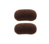 2 clip per capelli volumizzanti in spugna per bump it up, inserti volumizzanti, base per capelli, per donne e ragazze (marrone)