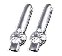 2 clip per castagne, in acciaio inox, con dentatura a croce, apribottiglie multifunzione per noci frutta secca noci mandorle e noci altro