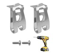 2 clip per cintura, in acciaio inox, con 2 viti, con ventilatore Makita Cordless