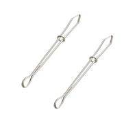 2 clip per indumenti in acciaio inox, strumenti per cucire fai da te per nastro elastico, punch, infila punto croce e morsetto elastico per corda da indossare