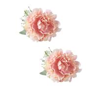 2 clip per tende artificiali a forma di peonia, fermatenda per tende da finestra, fermatenda con morsetto per decorazione di matrimoni