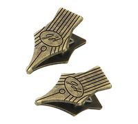 2 clip retrò per fogli di carta, clip per pagine di libri, clip per documenti in metallo, per ricevute, diario, quaderno, planner, scrapbooking, accessori da scrivania moderni per ufficio