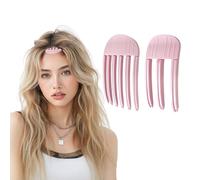 2 clip volume per capelli, clip volumizzanti, clip per capelli morbide, clip per capelli volume, fermagli per capelli piatti per parrucchieri, per scoppi soffici (rosa pallido)
