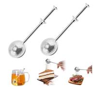 2 colino da tè, teaballs, tè per tè sfuso, colino con acciaio inox, filtro per tè Matcha, filtro da tè Teezange, in set da bustine da tè, per colino da caffè, per button, imbuto per conserve Loose