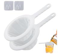 2 colino fine, piccolo colino fine, colino da cucina con gancio adesivo, piccoli colini per succo, riso, caffè (100/200 mesh)