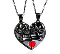 2 collana donna, collana per coppie magnetici, resistenti e durevoli, regali di Halloween, regali per il fidanzato o la fidanzata.