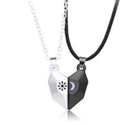 2 collana donna, collana per coppie magnetici, resistenti e durevoli, regali per il fidanzato o la fidanzata.