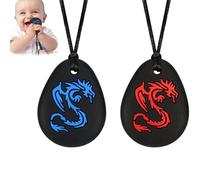 2 collane da masticare per bambini, collana sensoriale, ideale per bambini o adulti, catena da masticare sensoriale, ideale per l'autismo