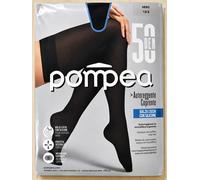 2 Collant Autoreggenti 50 Den Pompea Microfibra Coprente Balza Liscia Silicone