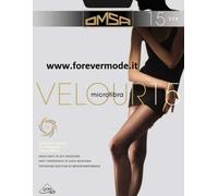 2 Collant donna Omsa 15 denari in microfibra velata tutto nudo art Velour 15
