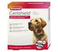 2 Collari Antiparassitario Cani Pulci Zecche beaphar CANISHIELD Scalibor